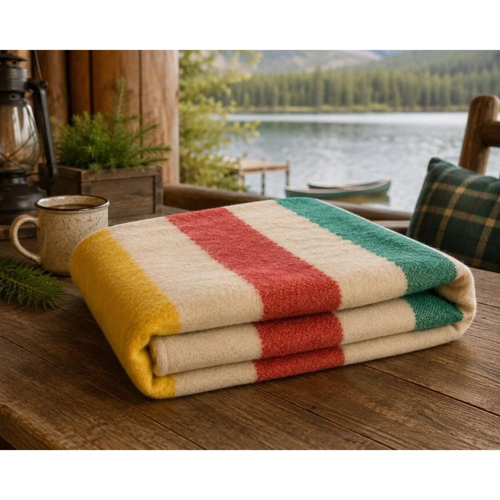 Vintage Horner Wool Blanket | Large 92x78